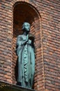 Decorating statue at the courtyard in Stockholm City Hall, the venue of the Nobel Prize banquet